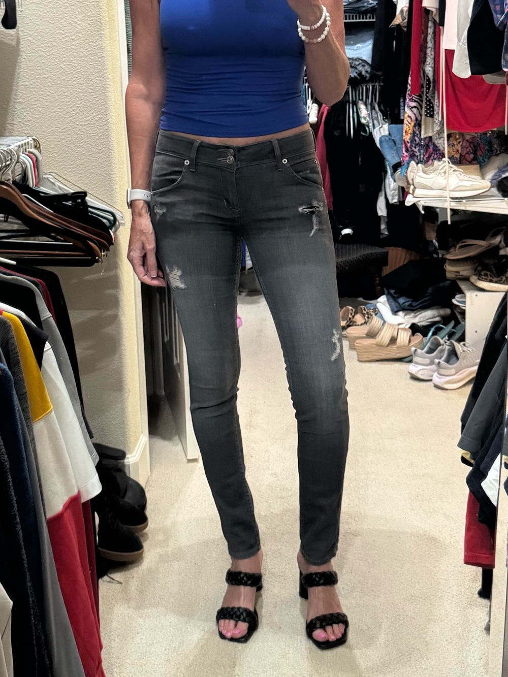 Hudson Jeans Colin Gray Skinny Jeans